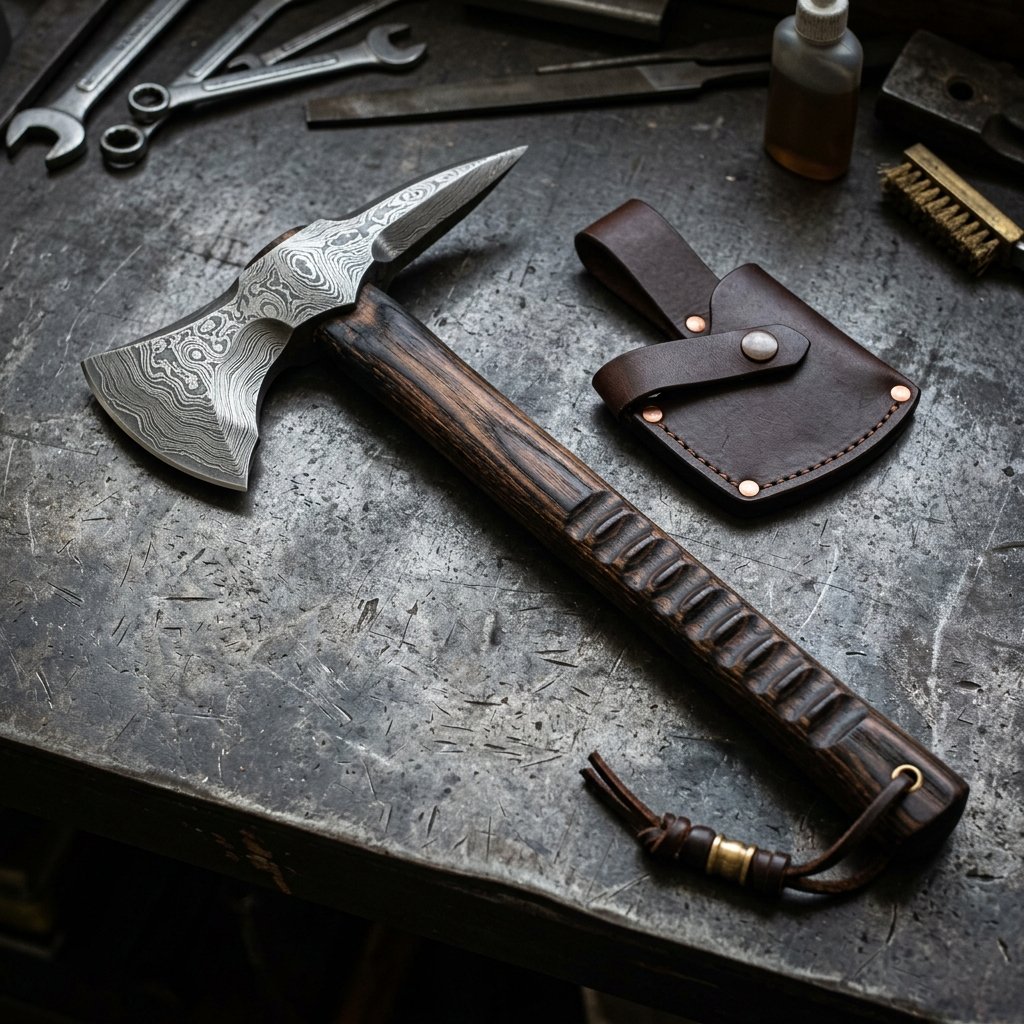 Tactical Damascus Camp Tomahawk & Spike